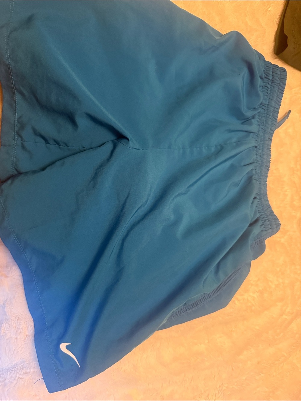 Nike mens teal blue athletic shorts dri fit
